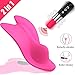 G-spot Invisible Vibrator Clitoris Massager,Wearable Vibrater 3 in 1 Wireless Remote Bullet Vibrator with Clit Stimulation,Butterfly Vibrator Sexualwellness Sex Toy for Women(Pink)