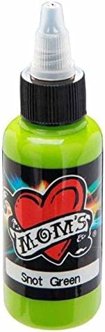 MOM'S MILLENNIUM Tattoo Ink 1-oz MILLENNIUM SNOT GREEN- Tattoo Supplies