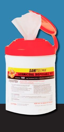 Sanitex Plus Germicidal Disposable Wipes SIZE LARGE