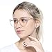 SOOLALA Ladies Oversized Cat Eye Reading Glass Modern Eyeglass Frame, Pink, 1.5