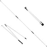 Golf Alignment Sticks 2 Pack Collapsible Trainer Practice Rods Training Equipment with Handy Storage Tube Case for Men Women 