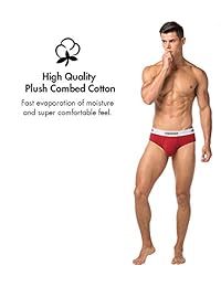 LAPASA M04 - Calzoncillos elásticos de algodón para hombre, 4 unidades