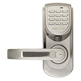 LockState LS-6600-L-S 200-Code Keyless Digital Door Lock, Left-Hand, Silver