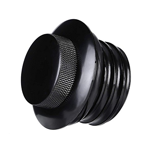 CICMOD Flush Pop Up Reservoir Gas Cap Vented Fuel Tank Screw for Harley Davidson Black