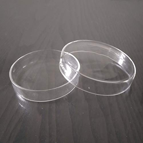 10-Pack 90mm Glass Petri Dishes with Lids Tissue Culture Plate, Autoclavable Borosillicate Glass, by Soccerene