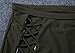 Nulibenna Bandage Cross Criss Halter High Waisted 2 Piece Bikini Swimsuit