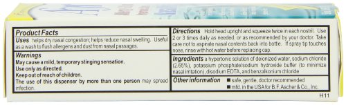 Ayr Allergy & Sinus Hypertonic Saline Nasal Mist, 1.69-Ounce Spray Bottles (Pack of 4) - //coolthings.us