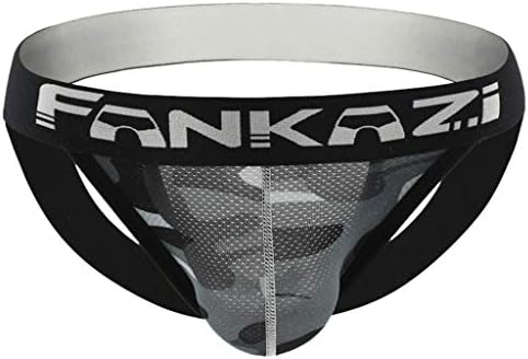 Kecar Men's Briefs Underwear G-Strings Thong Sexy Jockstrap Camouflage Military Painted Hot Underpants Shorts