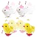 Liberty Imports 1 Dozen Wind-Up Jumping Chicken and Bunnies Party Favors (Pack of 12)