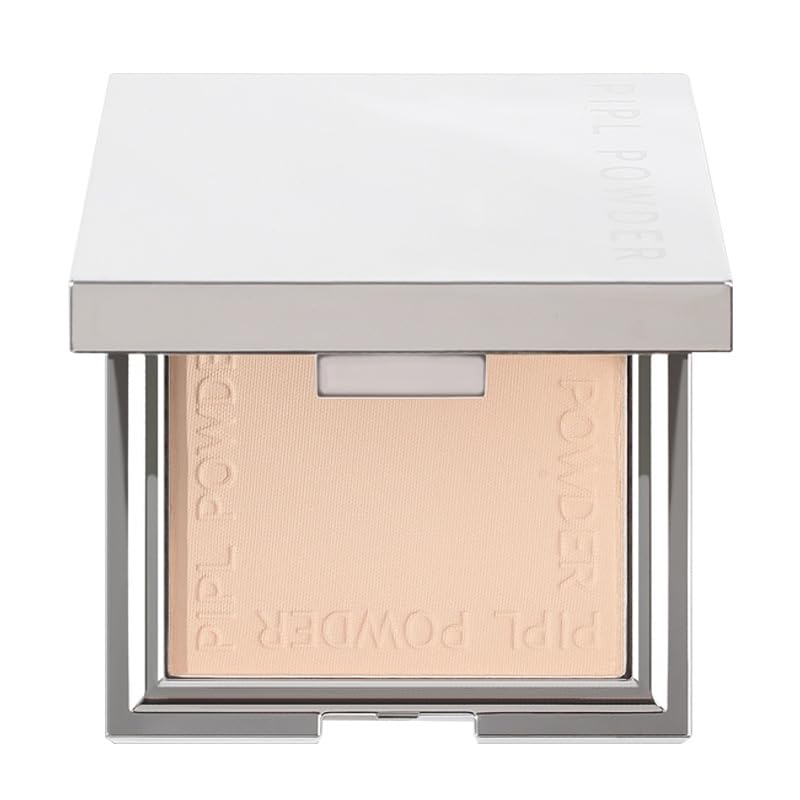 KARLOR Compact Face Powder with Mirror and Puff - Matte Setting Powder, High Coverage, Waterproof, Oil Absorbing, Natural Matte Finish for White Skin (02#)