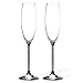 Matashi Champagne Flutes with Led Free Titanium Sparkling Crystal Filled Long Stem Toasting Glasses, 8oz, 10-inch Tall Glassware- Romantic Glass for Valentines Day, Parties & Celebration(Set of 2)