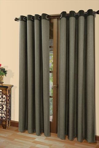 Commonwealth Home Fashions 70168-109-84-402 Harrison Habitat Harrison Curtain Panel, 84 in., Mercury