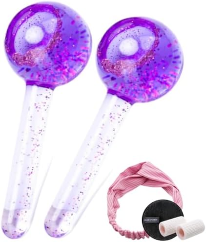 Ice Globes Massage-Roller Aus Edelstahl – Kühlend Für Gesicht, Hals & Augen, Gegen Augenringe & Falten (Rosa)