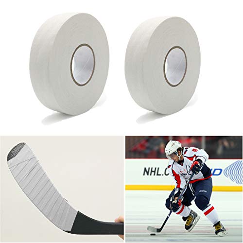 Boaton 2Pcs Hockey Tape, Hockey Stick Tape, Blade Tape, Grip Tape, Hockey Accessories for Hockey Sticks, 1 Inch Wide, 27 Yards Long (White) - Thumbnail 7