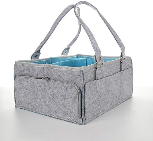 Storage Bags - Felt Cloth Storage Bag Foldable Baby Large Size Diaper Caddy Changing Table Organiser Toy Basket Car - Furniture Queen Cube Lunch Underbed Large Craft Twist Moth Proof
