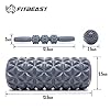 FitBeast Foam Roller Set 2 in 1 for Deep Tissue Muscle Massage, Trigger Point Foam Roller Massage Stick and Massage Ball…