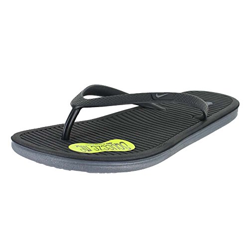 Nike womens wmns solarsoft thong ii black black cool gr…