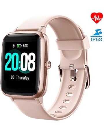 LIFEBEE Smartwatch, Reloj Inteligente Impermeable IP68 para Hombre Mujer niños, Pulsera de Actividad Inteligente con Monitor de Sueño Contador de Caloría Pulsómetros Podómetro para Android iOS