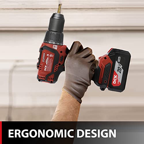 DCK Brushless Hammer Drill, 20V Hammer Drill Cordless, 531In-lb, 1/2