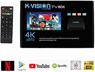 K-VISION TV Box Android 7 Dispositivo de Streaming 4K