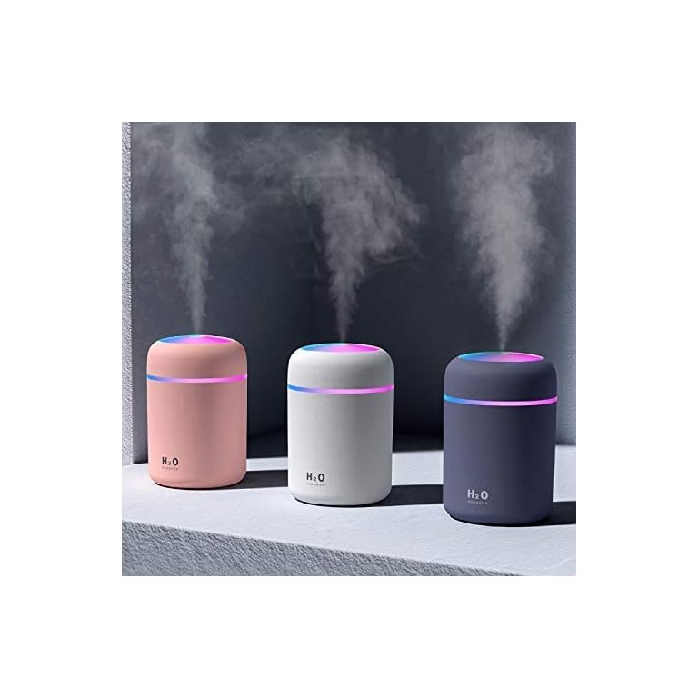 Colorful Cool Mini Humidifier, USB Personal Desktop Humidifier for