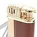 Mrs. Brog Leather Tobacco Pipe Lighter and Czech Tool - All in One - Model LGHT08 Gold Brown