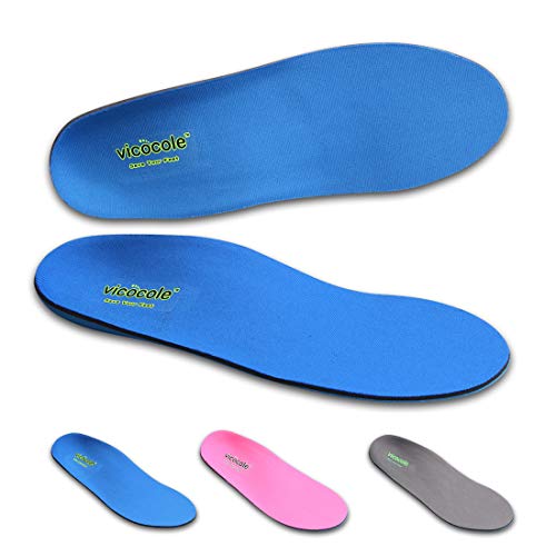 VOCOFA Plantar Fasciitis Insoles Arch Support Shoe Inserts Orthotic Insole Insert for Flat feet Over Pronation Pure Blue