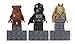 LEGO Star Wars Magnet Set Jar Jar Binks V-Wing Pilot Wicket Ewok #853414