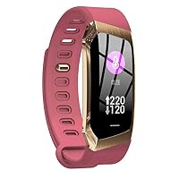 QSBY Fitness Watch Waterproof IP67 for Heart Rate Sleep Blood Pressure Monitor Pedometer Tracker Touch Screen Fitness Track Smart Bracelet for iOS and Android for Men Women and Kids,Pink