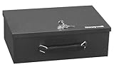Honeywell Safes & Door Locks - 6104 Fire Resistant Steel Security Safe Box with Key Lock, 0.17-Cubic Feet, Black