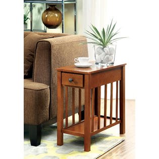 Luhansk Side Table in Drak Oak Finish