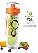 Live Infinitely Infuser Water Bottle (Orange Peach, 32 oz)