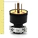 Ram-Pro 3 Wire Replacement Male Electrical Plug - House Extension Cord Heavy Duty Replacement Male Plug 3-Prong Male Electrical End Electrical Plugs & Three Prong Cord End