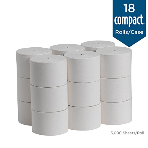 Compact Coreless 1Ply Recycled Toilet Paper by GP PRO