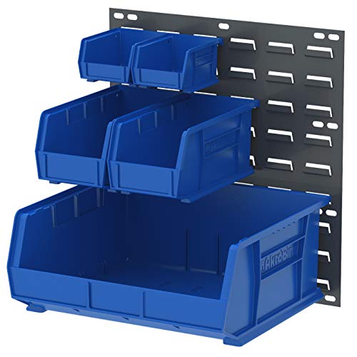 AkroMils 30618 Louvered Steel Wall Mount Panel Garage Organizer for Hanging AkroBin Storage