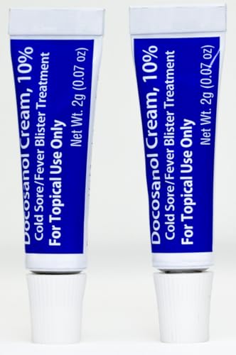 Wellness Basics Docosanol Cream 10% | Cold Sore Treatment | Shortens Healing Time | 0.07 oz - 2 Tubes