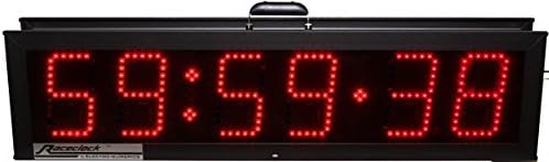 Raceclock by Electro-Numerics 9 inch LED, 6 digit display (99:59.59), single sided