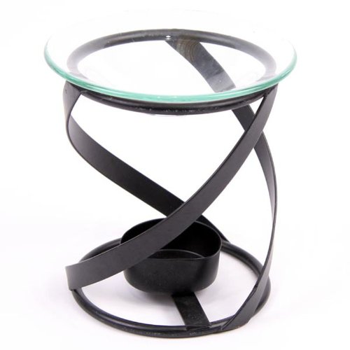 Puckator OB98 Spiral Metal Oil Burner 10cm x 10cm x 11cm