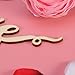 Pixnor Love Cake Topper Love Sign Wood for Wedding Birthday Party