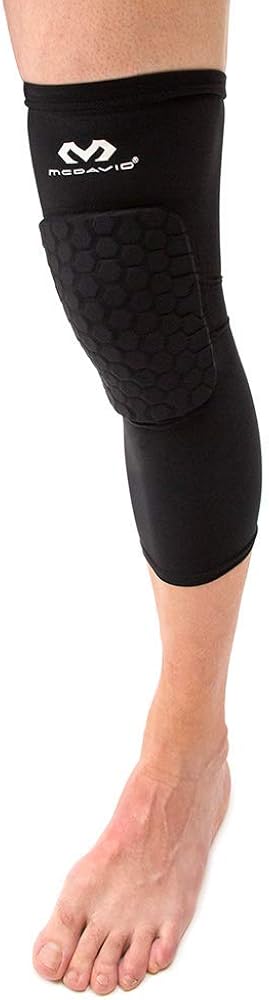 Knee Compression Sleeves: McDavid Hex Knee Pads Compression Leg Sleeve for Basketball, Volleyball, Weightlifting, and More - Pair of Sleeves: Clothing