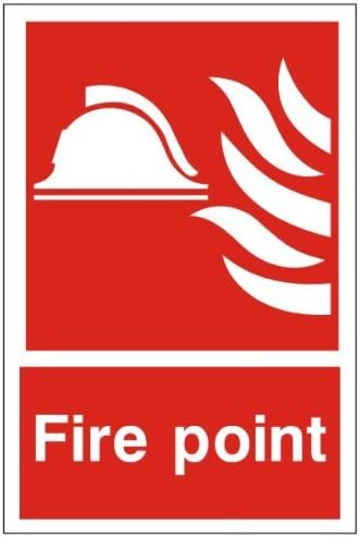 Fire Point Fire Sign 200mm x 300mm - Self Adhesive (FEX.04F-SA) by UK Fire Signs