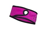 Slope Women's Girl Ponytail Headband Polyester Fleece Full Ear Warmer Sports Coverage Guards Pink / Black