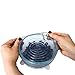 Silicone Stretch Lids (Set of 8, variety of sizes 7.9”,6.3”, 5.5”, 4.3”,3.5”, 3 x 2.6”). The perfect stretchy silicone bowl covers for your kitchen! (Light Grey)