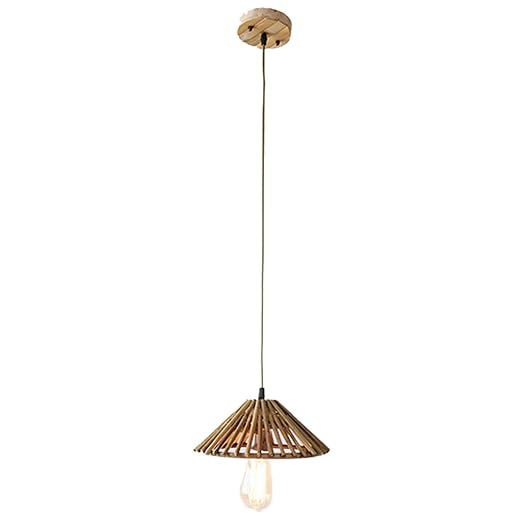 Wsxxn American Rural Rustic Chandelier Creative Bamboo Weave