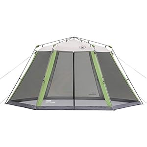 Coleman Screened Canopy Tent, 15 x 13 Shade Tent, Screened in Canopy Sun Shelter with Instant Setup