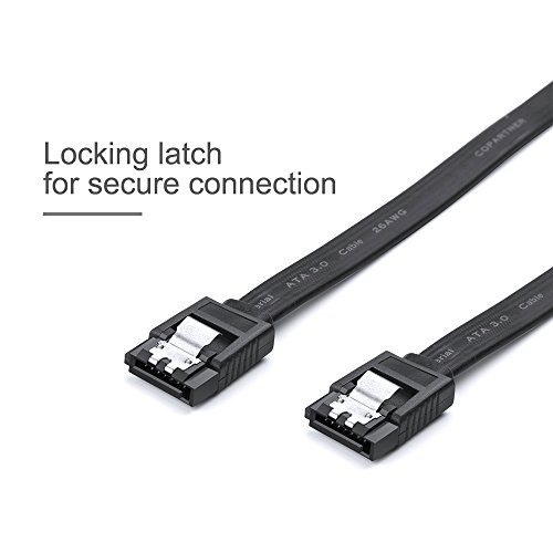 Syntrific SATA Cable 3.0 18 Inches 6 Gbps SATA III Locking Latch Cables, Pack of 5,COMPATIBLE with popular SATA equipped devices