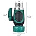 Yuelife Garden Hose Shut Off Valve, Connect Outside Spigot Friendly Faucet Extension - with Smooth Long Knobs and 2 Repalceable Washers for Easy Garden Life-Green (1 Way Garden Hose Shut Off Valve)
