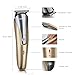 FARI All in One Multifunctional Rechargeable Electric Hair Trimmer Grooming Kit Nose Ear Beard Clipper and Mustache Trimmers Shaver Suit for Barbers Salon with Fast Charge Champagne Color