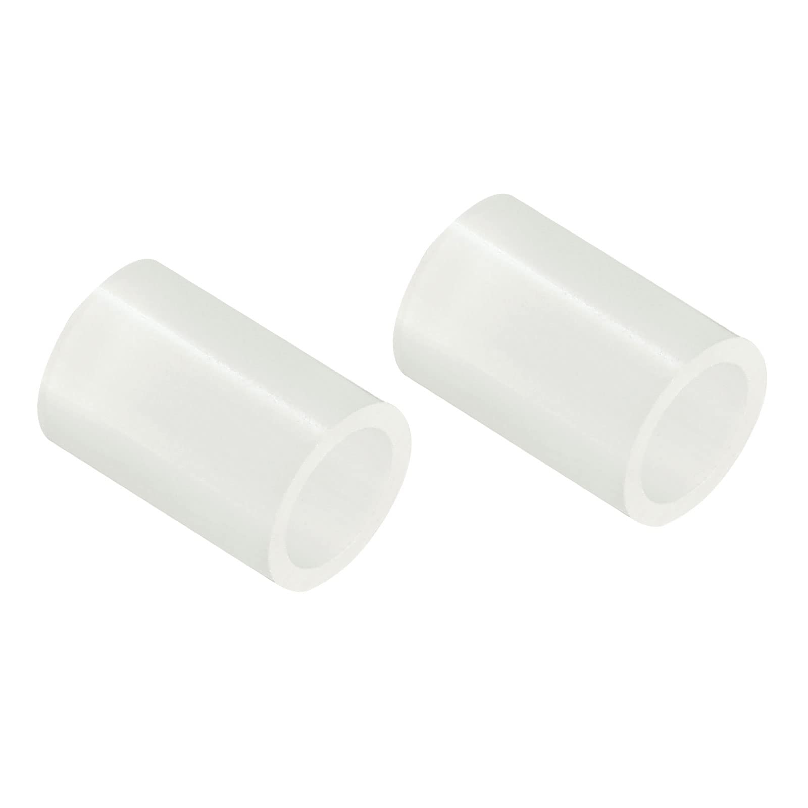 PATIKIL Round Spacer Washer, 100 Pack Nylon 5mm ID x 7mm OD x 10mm L for M5 Screws Block 3D Printer TV Wall Mounting Electrical Outlet, White