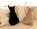 Kenmont Funny Cat Shaped Cushion Stuffed Animal Pillow Pet Sofa Chair Plush Throw Pillows Soft Plush Toys Dolls for Home Decoration, Kids Gifts, 45cm (Black)